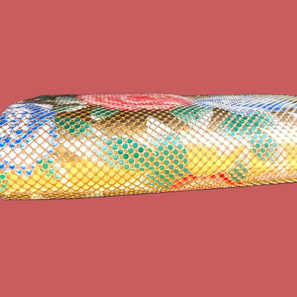 Gunne Sax by Jessica McClintock Mesh Sling Covered Clutch/Crossbody EUC - Picture 11 of 12